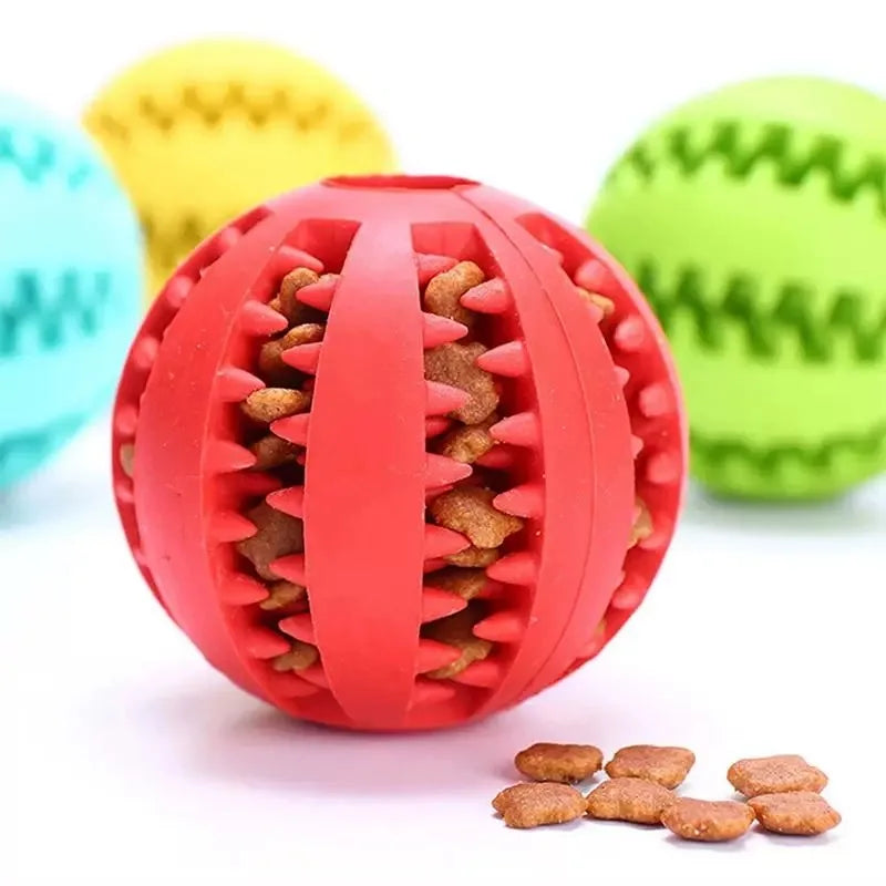 Dog Treat Dispensing Ball, Slow Feeder Chew Toy for Small & Medium Dogs
