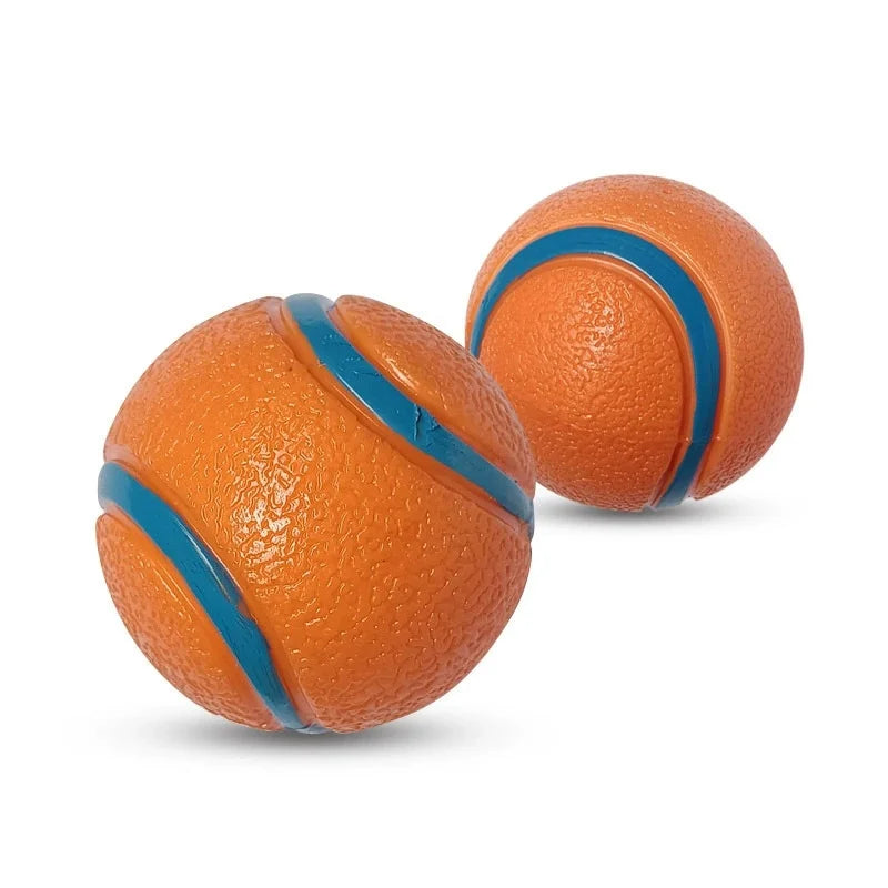 Tough Dog Ball: Solid Rubber Bouncy Fetch & Chew Toy for Small, Medium & Large Dogs and Puppies