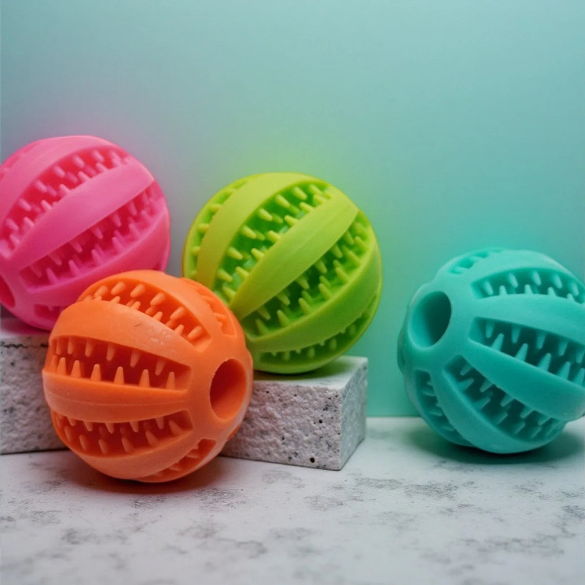 Dog Treat Dispensing Ball, Slow Feeder Chew Toy for Small & Medium Dogs
