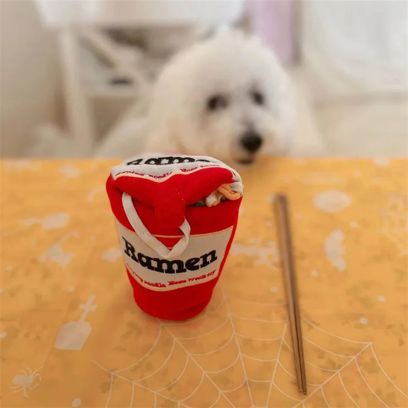 Dog Snuffle Toy: Noodle-Shaped Sniffing Puzzle and Nosework Treat Toy for Puppies and Dogs
