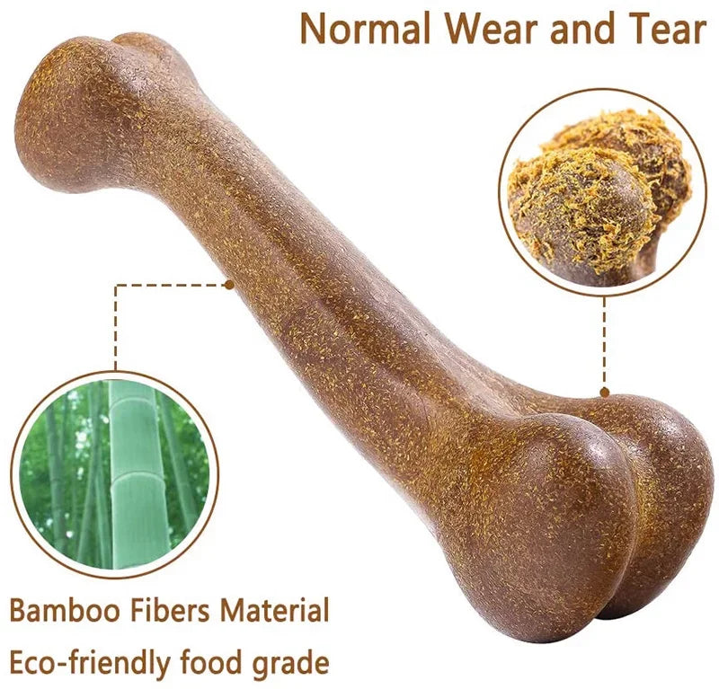 Durable Dog Bone Chew Toy: Tough Dental Chew for Puppies and Small, Medium & Large Dogs