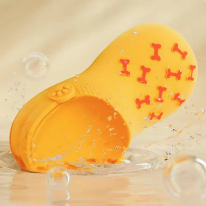 Squeaky Latex Slipper Dog Toy: Teeth Cleaning Chew Toy for Training and Play, Small, Medium & Large Dogs and Puppies