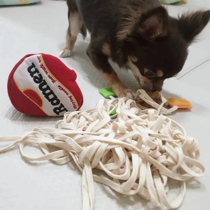 Dog Snuffle Toy: Noodle-Shaped Sniffing Puzzle and Nosework Treat Toy for Puppies and Dogs