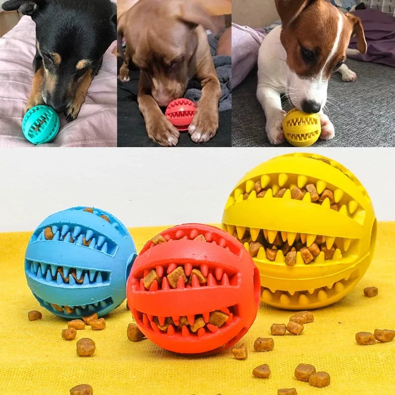 Dog Treat Dispensing Ball, Slow Feeder Chew Toy for Small & Medium Dogs