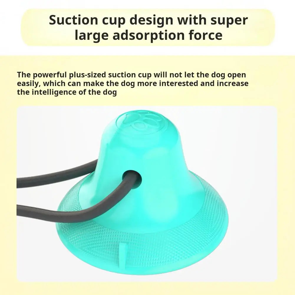 Interactive Dog Puzzle Toy Set – Suction Cup Rope Toy & Treat Dispensing Ball for Chewers, Teething & Boredom