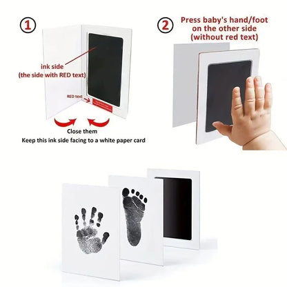 Inkless Paw Print Kit for Dogs, Cats & Babies: No-Touch, Mess-Free Pet Safe Ink Pad with Keepsake Cards