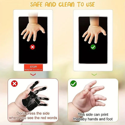 Inkless Paw Print Kit for Dogs, Cats & Babies: No-Touch, Mess-Free Pet Safe Ink Pad with Keepsake Cards