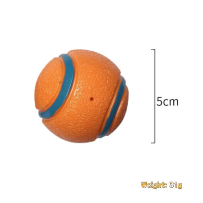 Tough Dog Ball: Solid Rubber Bouncy Fetch & Chew Toy for Small, Medium & Large Dogs and Puppies