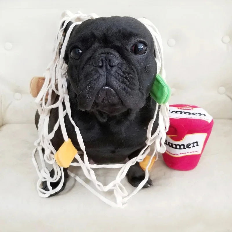 Dog Snuffle Toy: Noodle-Shaped Sniffing Puzzle and Nosework Treat Toy for Puppies and Dogs