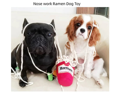 Dog Snuffle Toy: Noodle-Shaped Sniffing Puzzle and Nosework Treat Toy for Puppies and Dogs